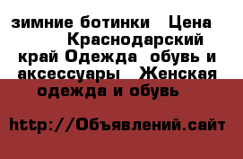 зимние ботинки › Цена ­ 500 - Краснодарский край Одежда, обувь и аксессуары » Женская одежда и обувь   